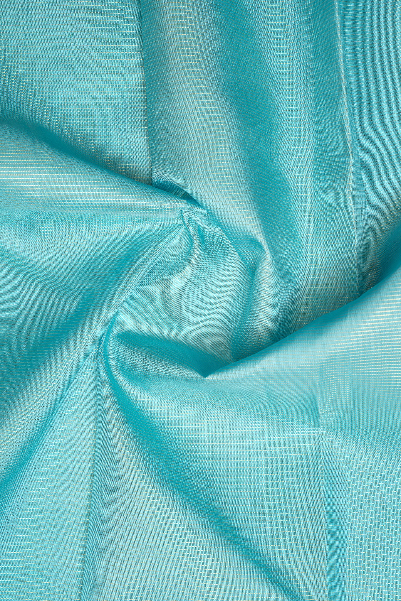 Turquoise Blue Vairaoosi Pure Kanchipuram Silk Saree - Clio Silks