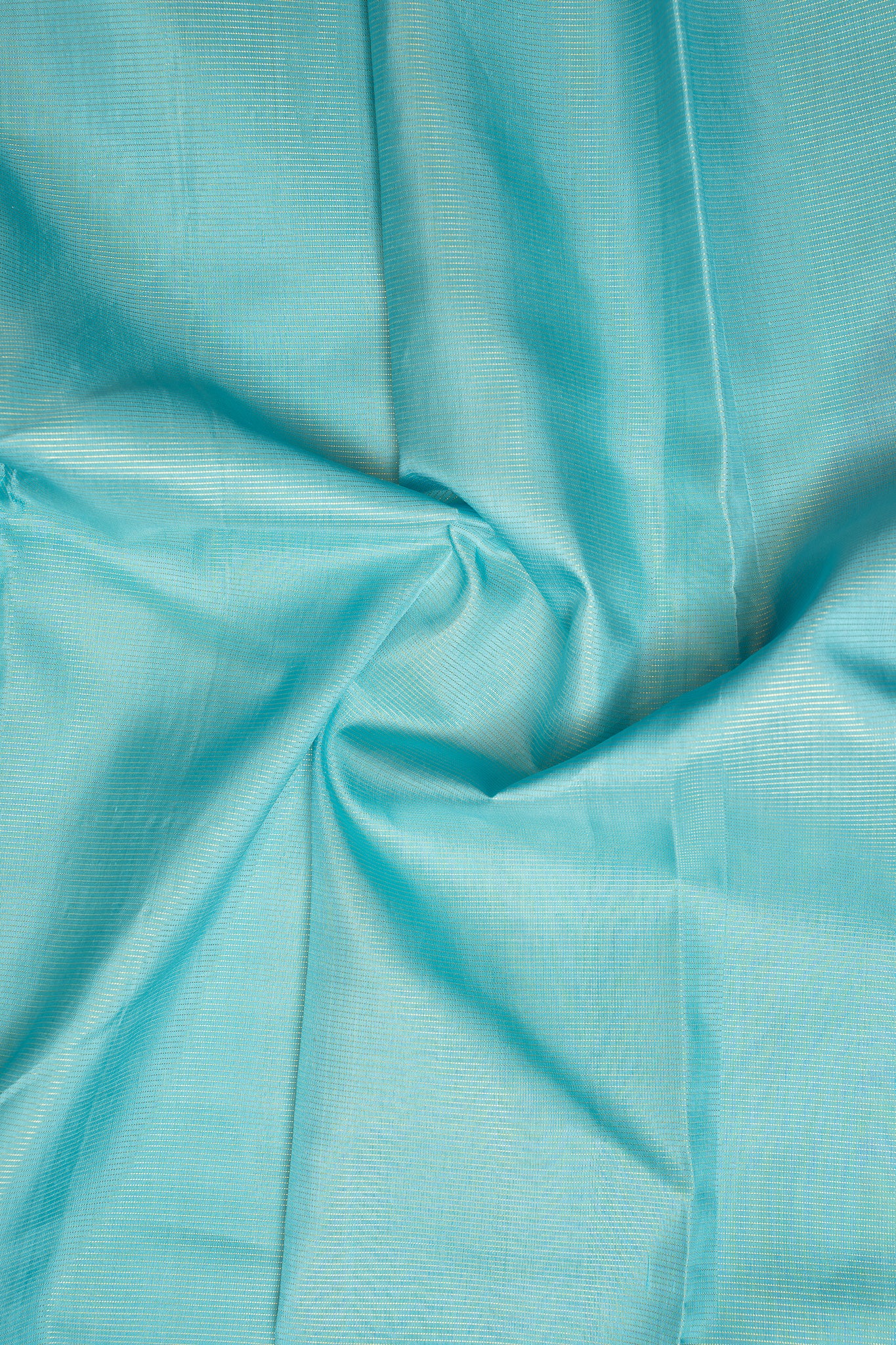 Turquoise Blue Vairaoosi Pure Kanchipuram Silk Saree - Clio Silks