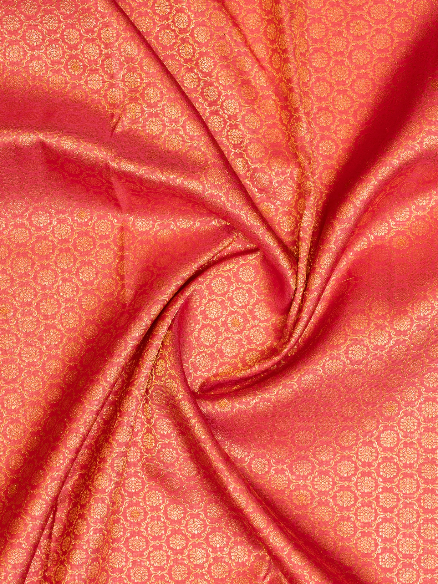 Rouge Pink Brocade Pure Kanchipuram Silk Saree