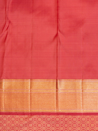 Rouge Pink Brocade Pure Kanchipuram Silk Saree