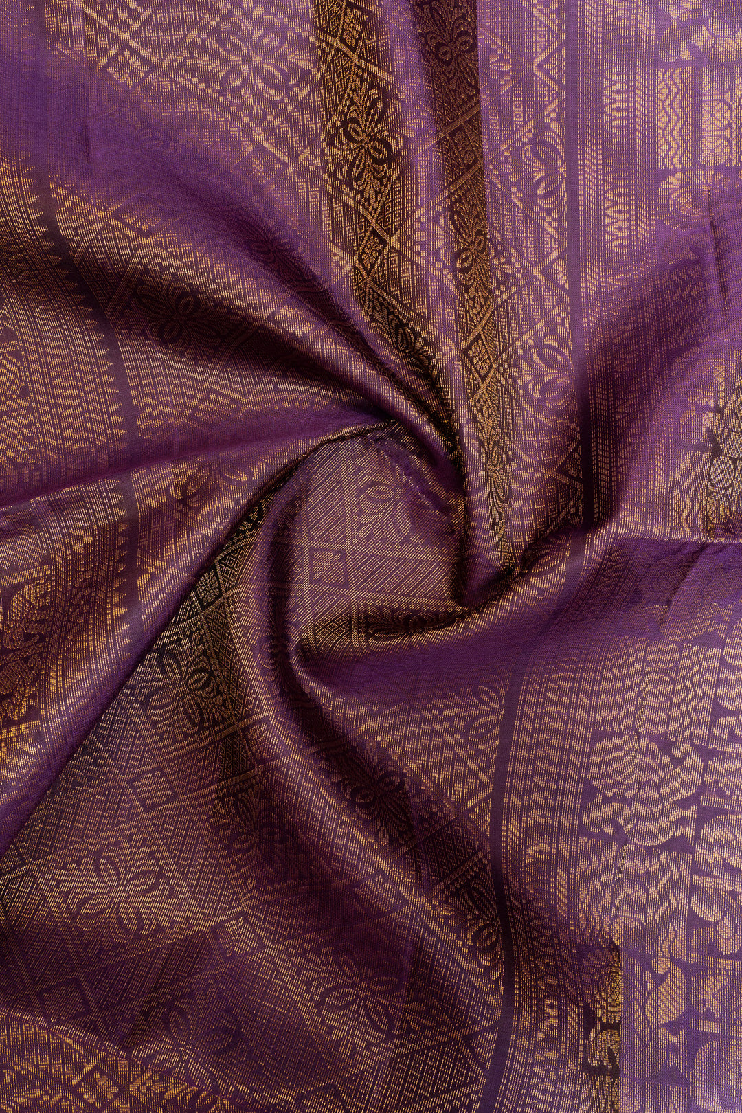 Aubergine purple pure soft silk saree