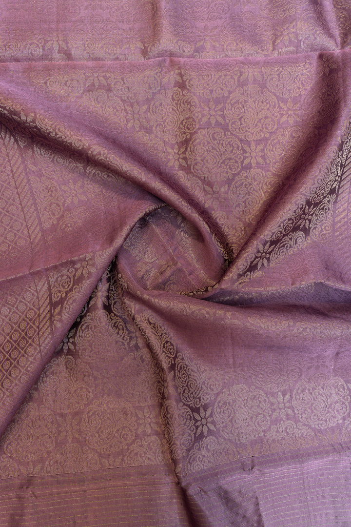 Iris Purple pure soft silk saree