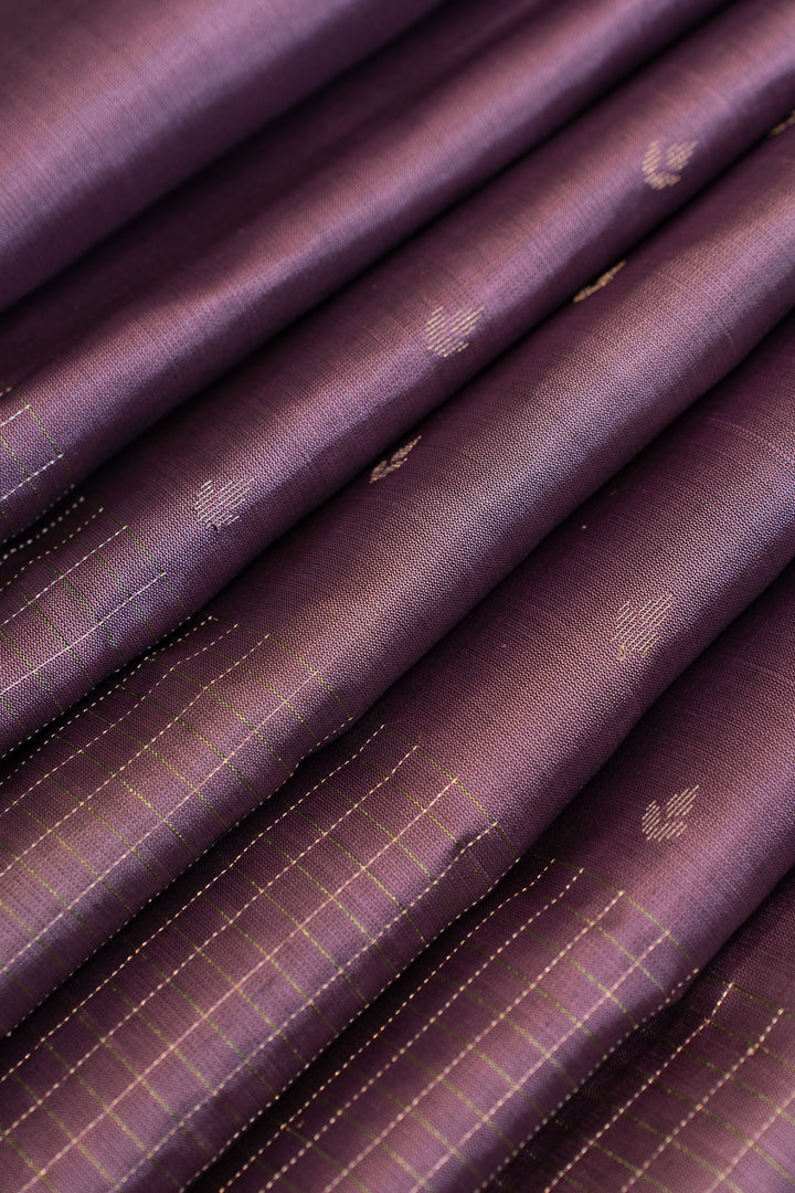 Iris Purple pure soft silk saree