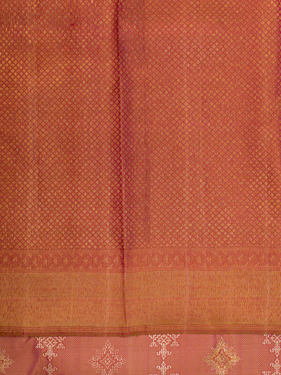 Rose Pink kasuti pure zari Kanchipuram silk saree