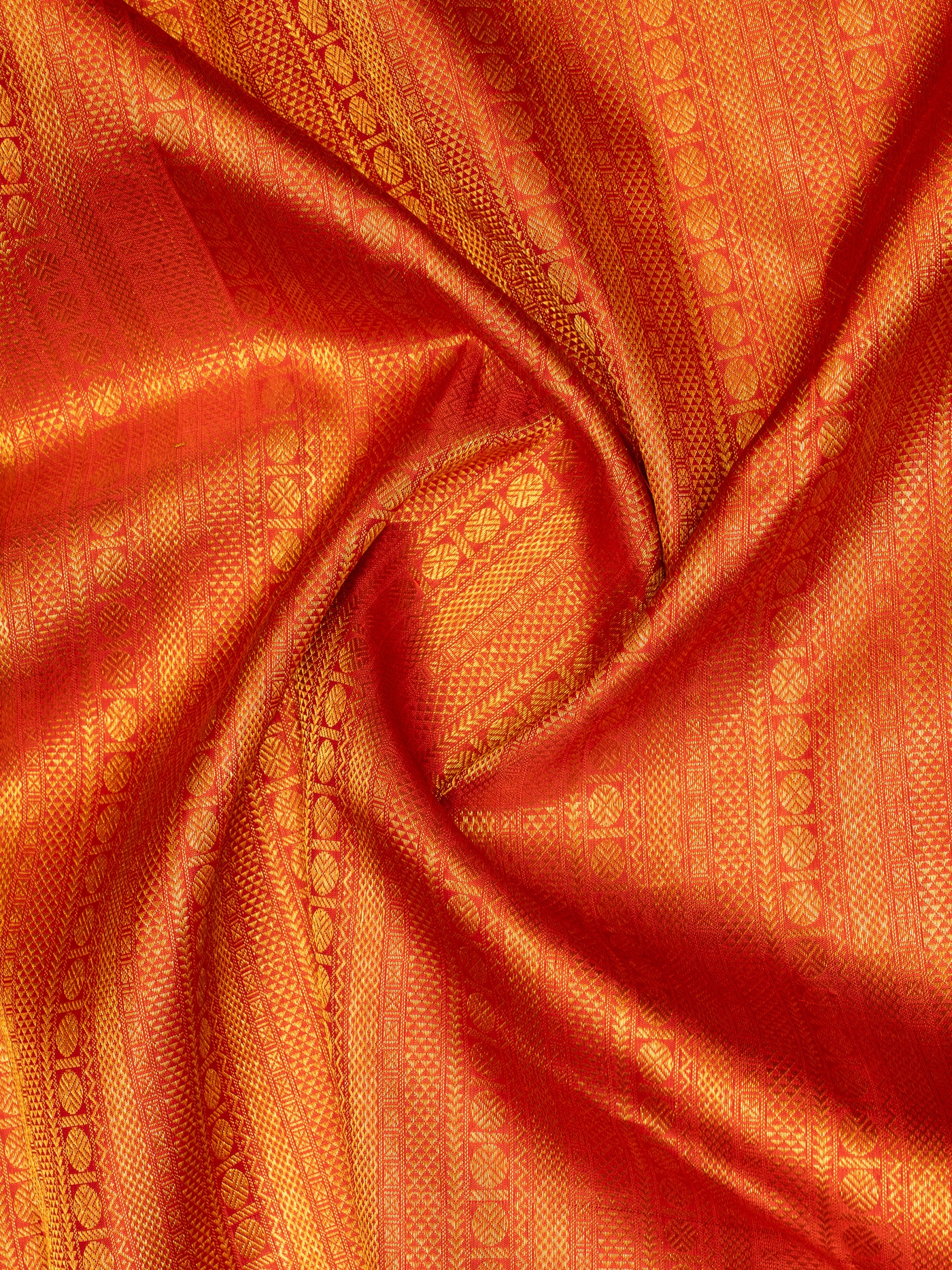 Red Brocade Pure Kanchipuram Silk Saree