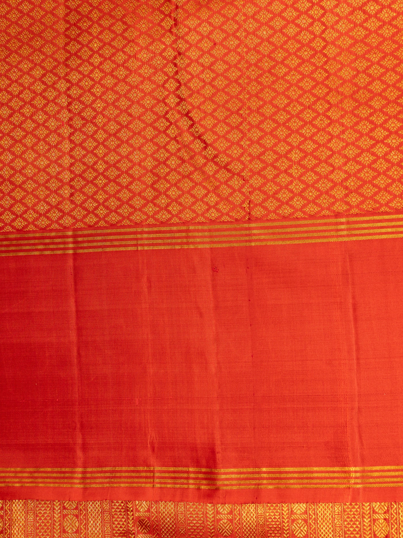 Red Brocade Pure Kanchipuram Silk Saree