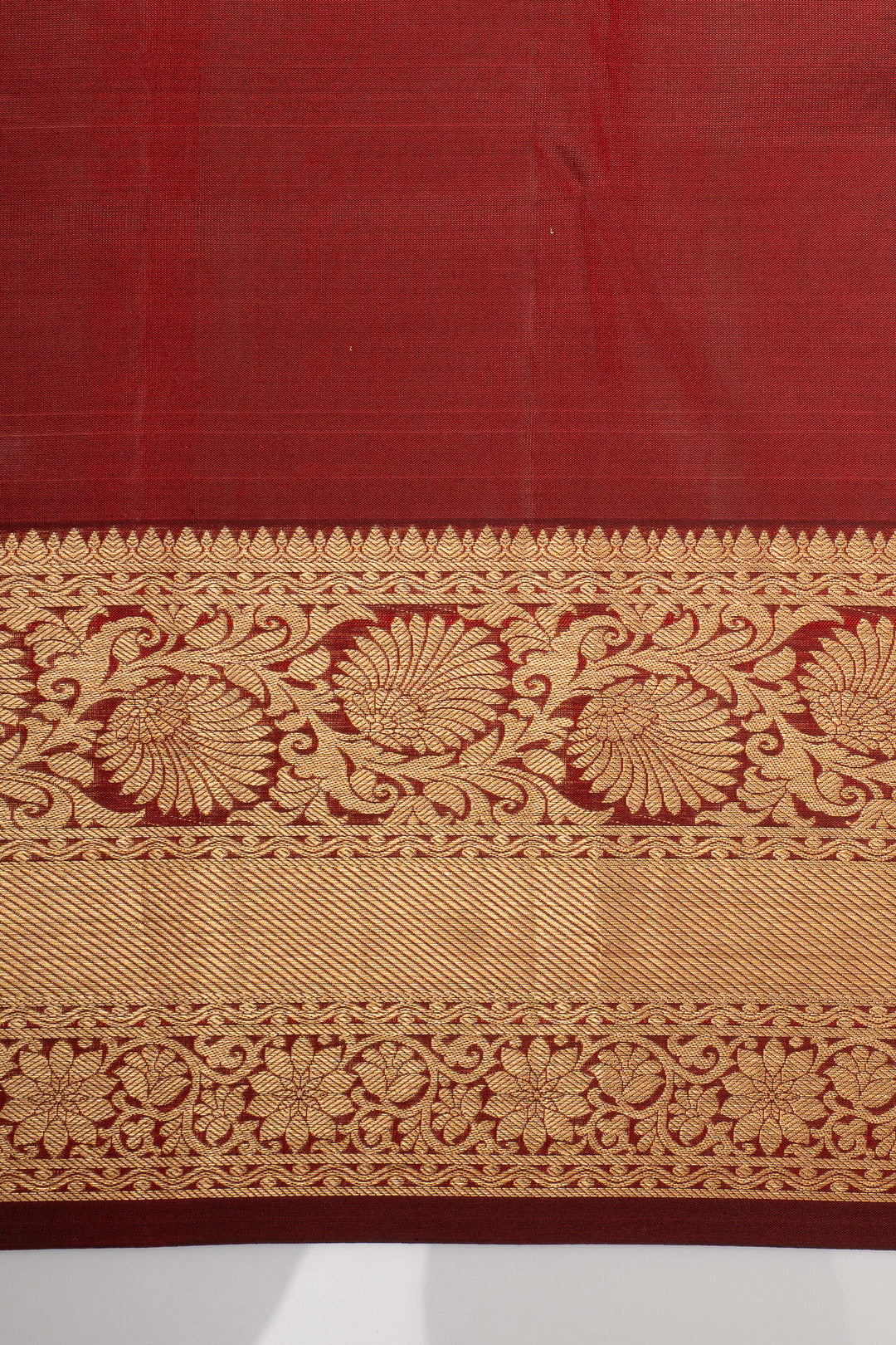 Maroon Annam Chakram Pure Kanchipuram Silk Saree