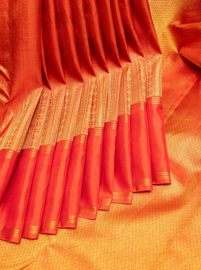 Red Brocade Pure Kanchipuram Silk Saree