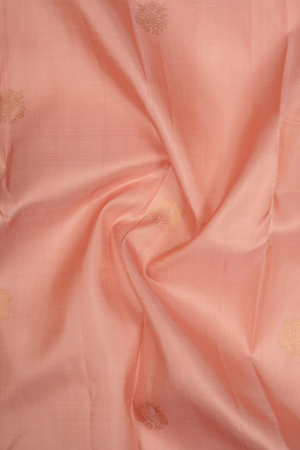 Flamingo Pink Zari Checks Pure Kanchipuram Silk Saree