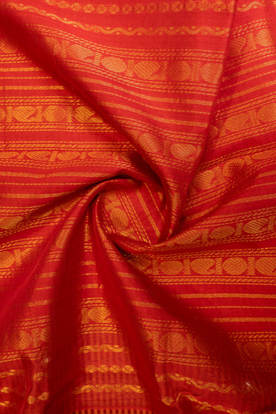 Mustard and blue checks pure silk cotton saree