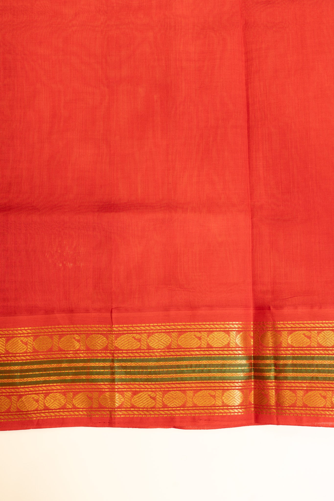 Mustard and blue checks pure silk cotton saree