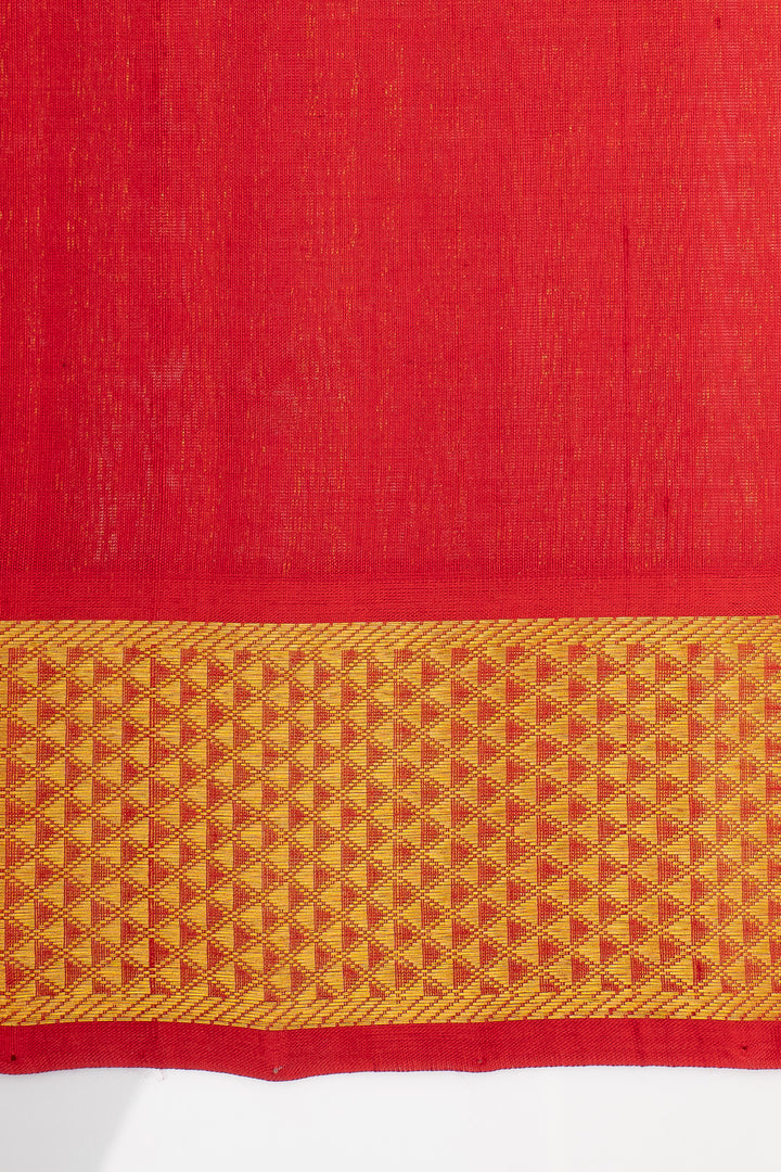 MS Blue Zari Checks Pure Kanchipuram Silk Saree