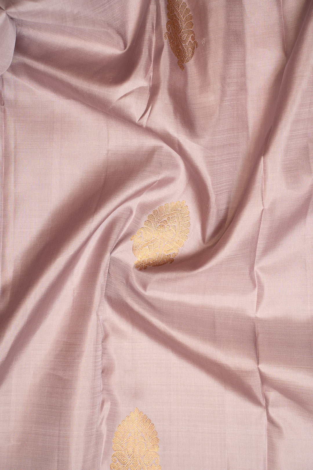 Bare Beige Pastel Pure Kanchipuram Silk Saree - Clio Silks