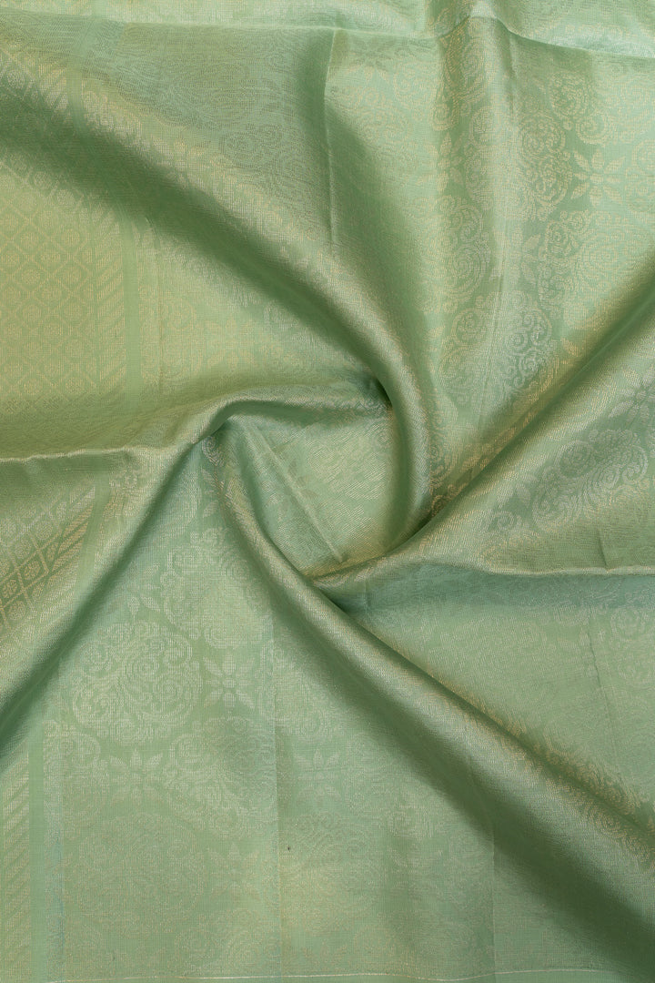 Pastel blue pure soft silk saree