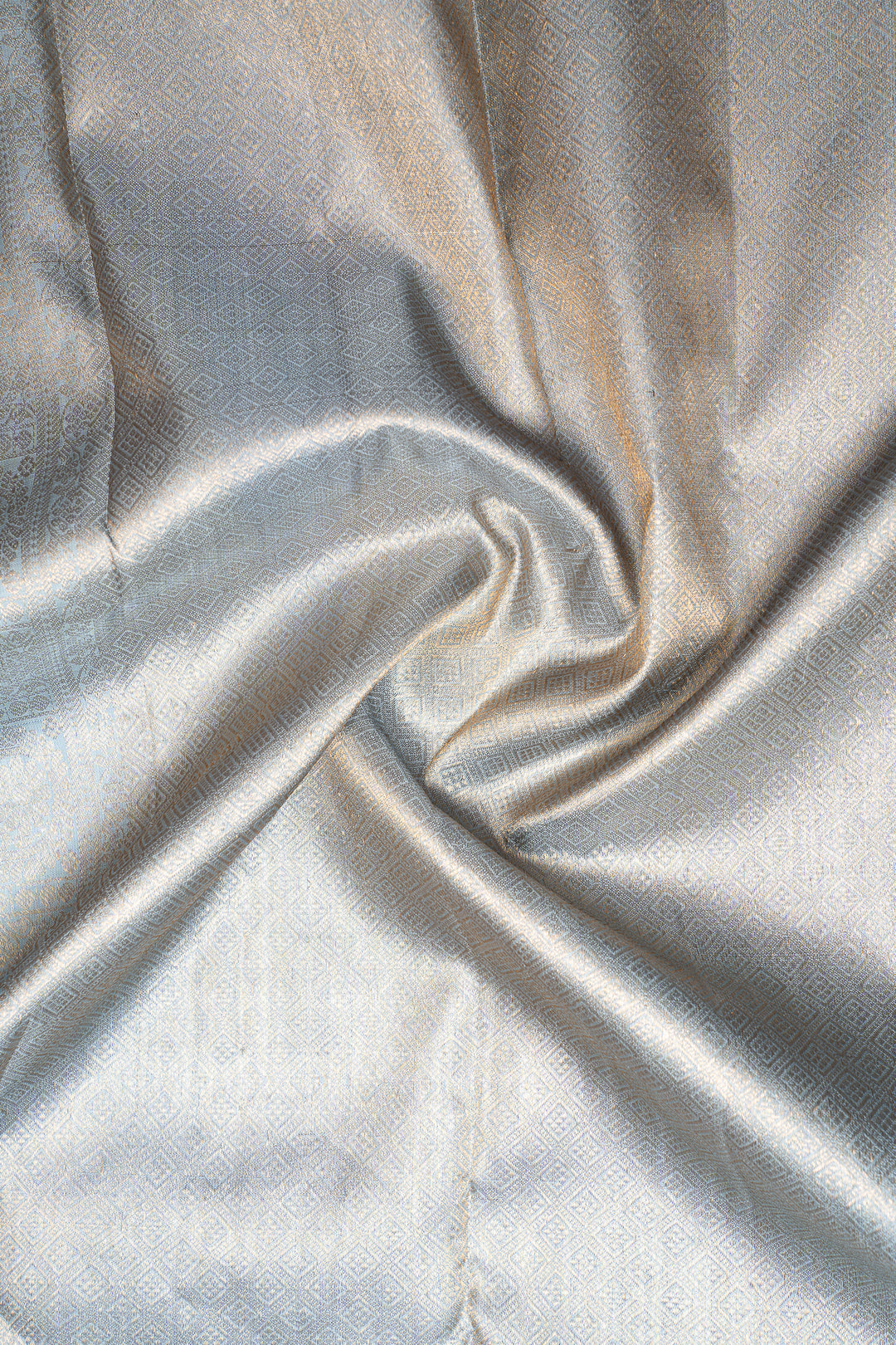 Sky Blue Pastel Pure Kanchipuram Silk Saree - Clio Silks