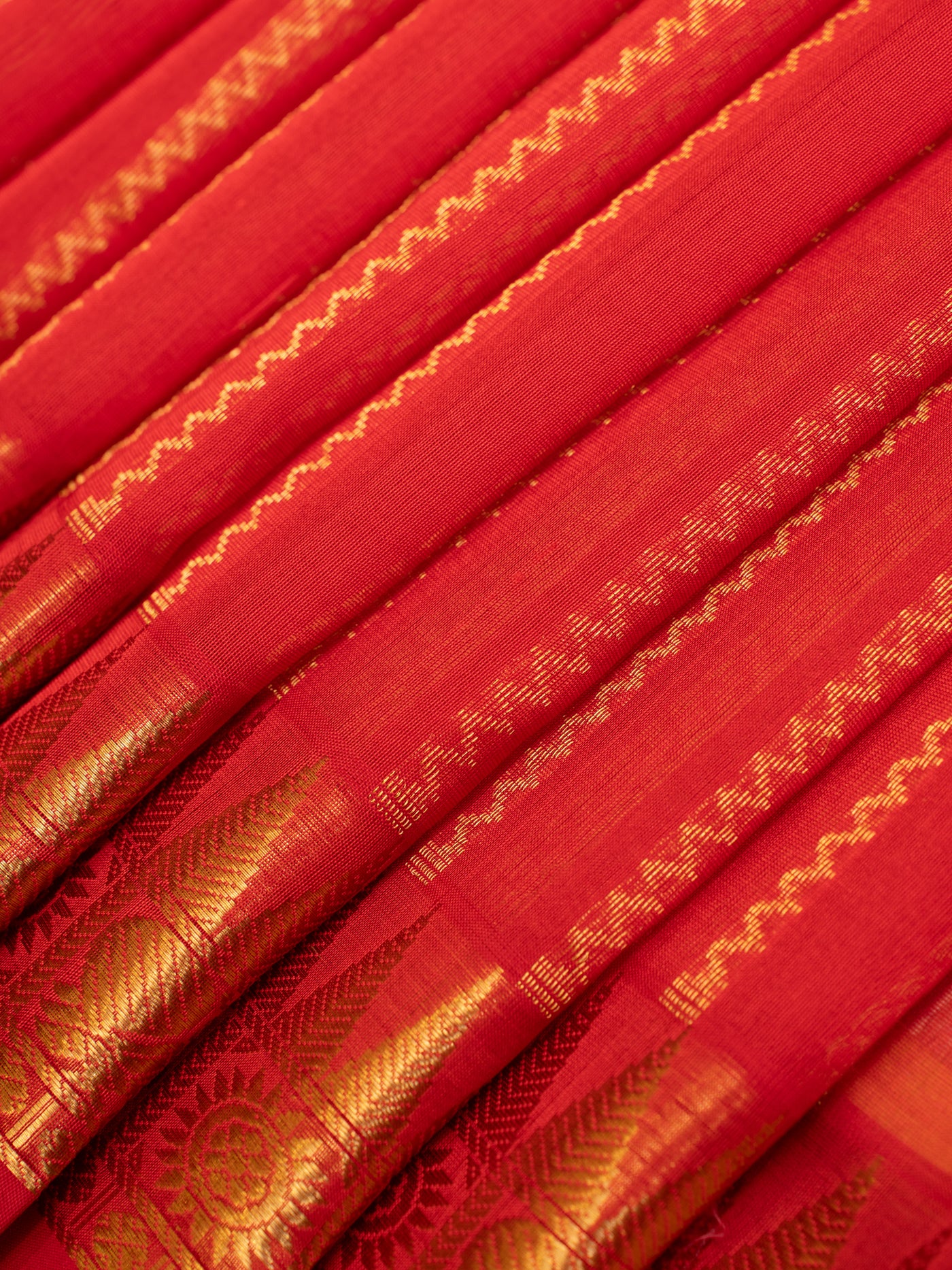 Reddish pink pure silk cotton saree