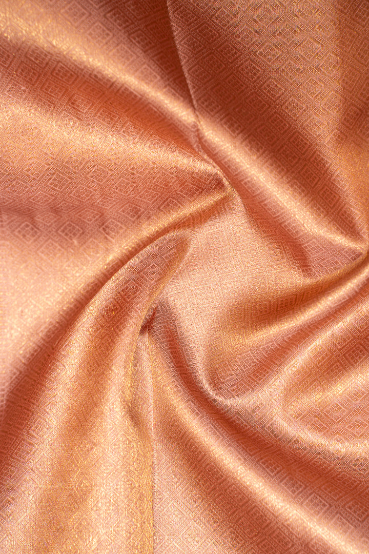 Pastel Pink Pure Kanchipuram Silk Saree - Clio Silks