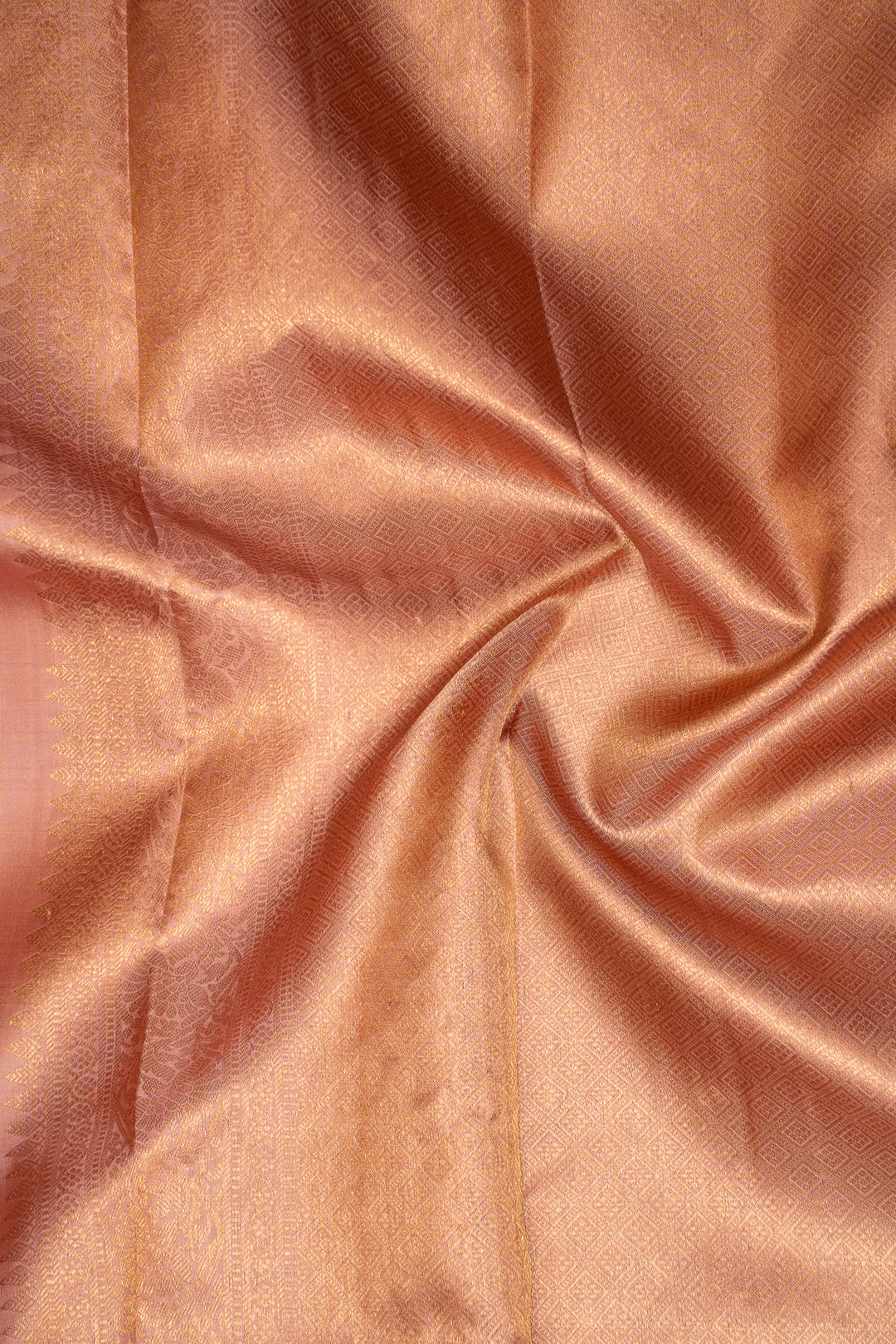 Pastel Pink Pure Kanchipuram Silk Saree - Clio Silks