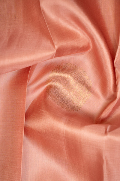 Pastel Pink Pure Kanchipuram Silk Saree - Clio Silks