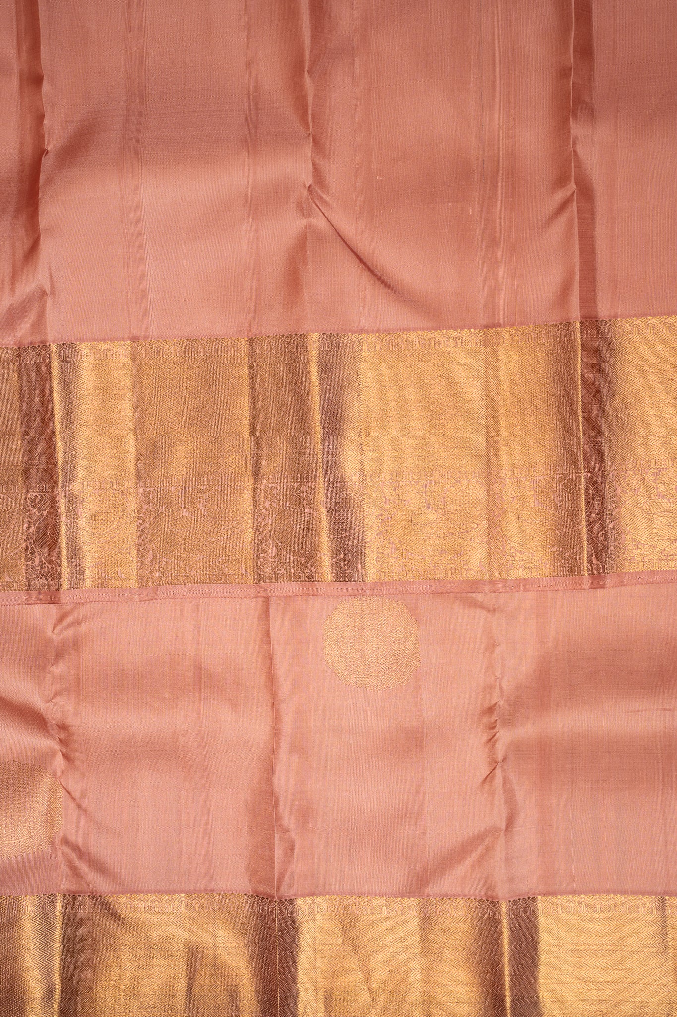 Pastel Pink Pure Kanchipuram Silk Saree - Clio Silks