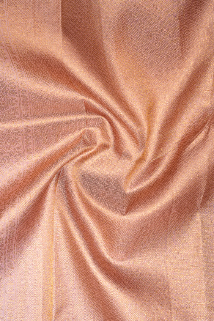 Heather Pink Pastel Pure Kanchipuram Silk Saree - Clio Silks