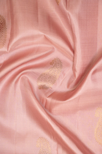Heather Pink Pastel Pure Kanchipuram Silk Saree - Clio Silks
