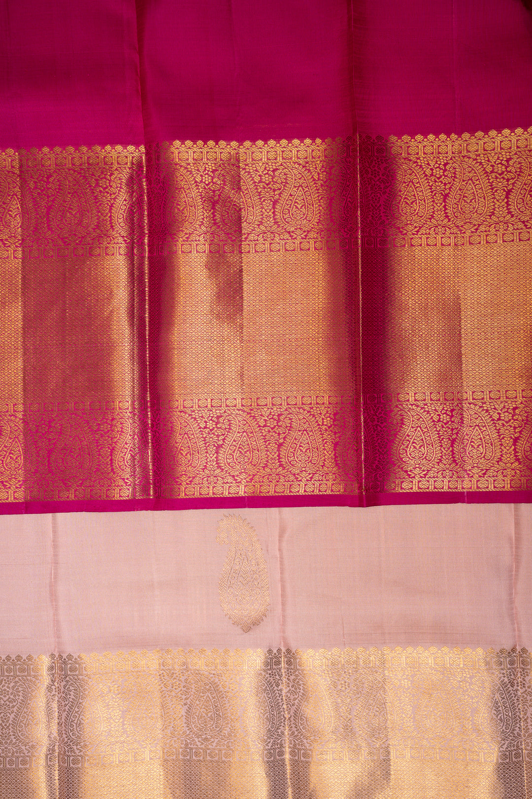 Heather Pink Pastel Pure Kanchipuram Silk Saree - Clio Silks