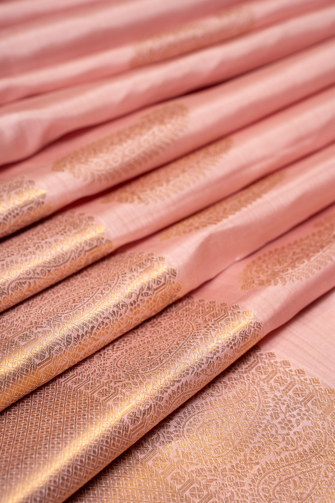 Heather Pink Pastel Pure Kanchipuram Silk Saree - Clio Silks
