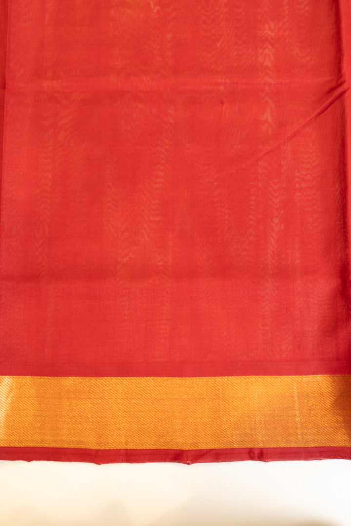 Red pure silk cotton saree