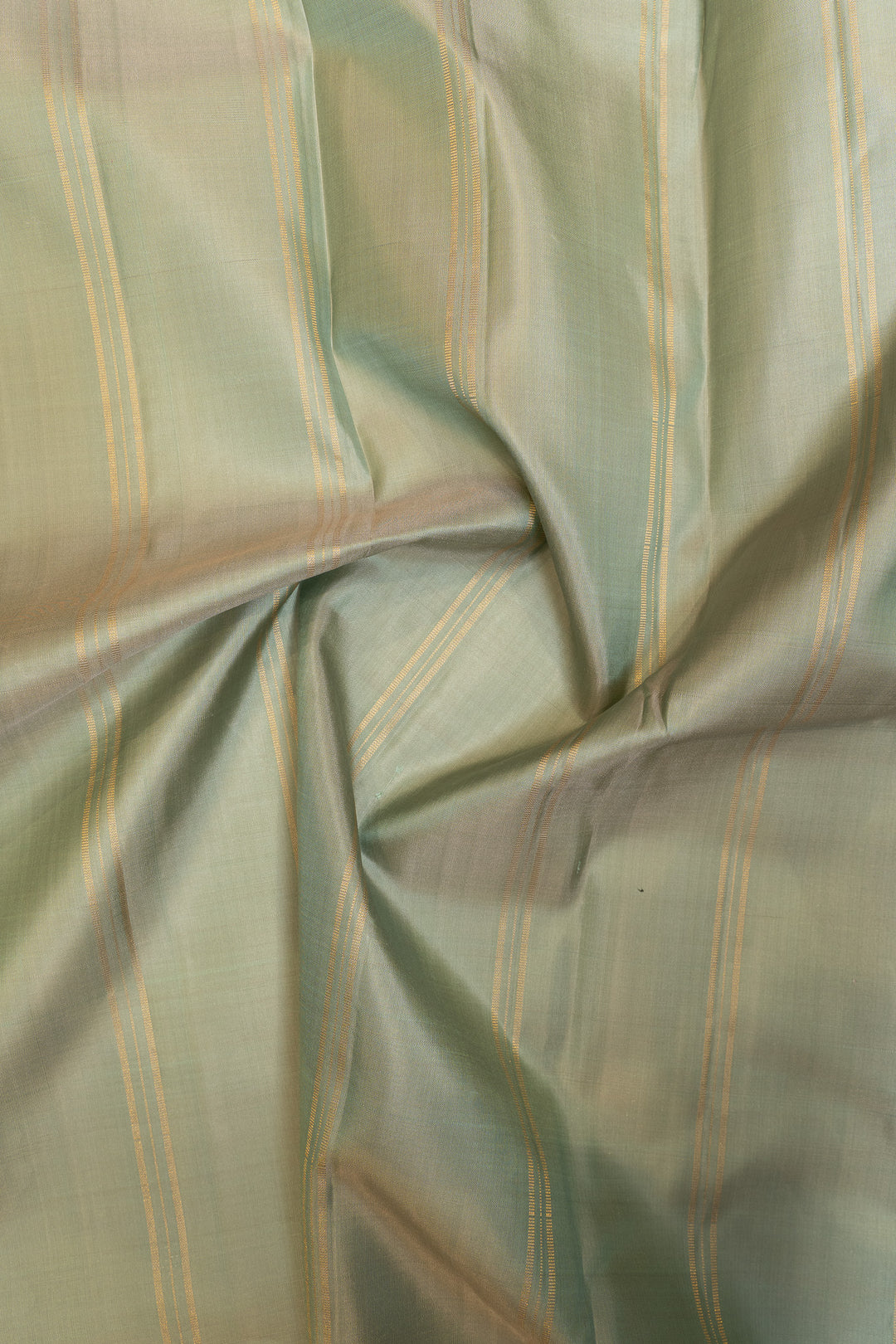 Pastel green traditional pure silk saree