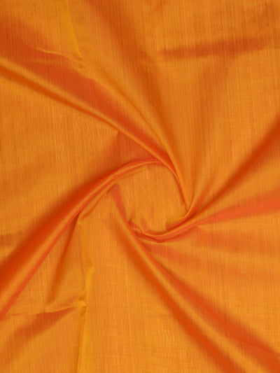 Orange and black korvai pattu borders pure silk cotton saree