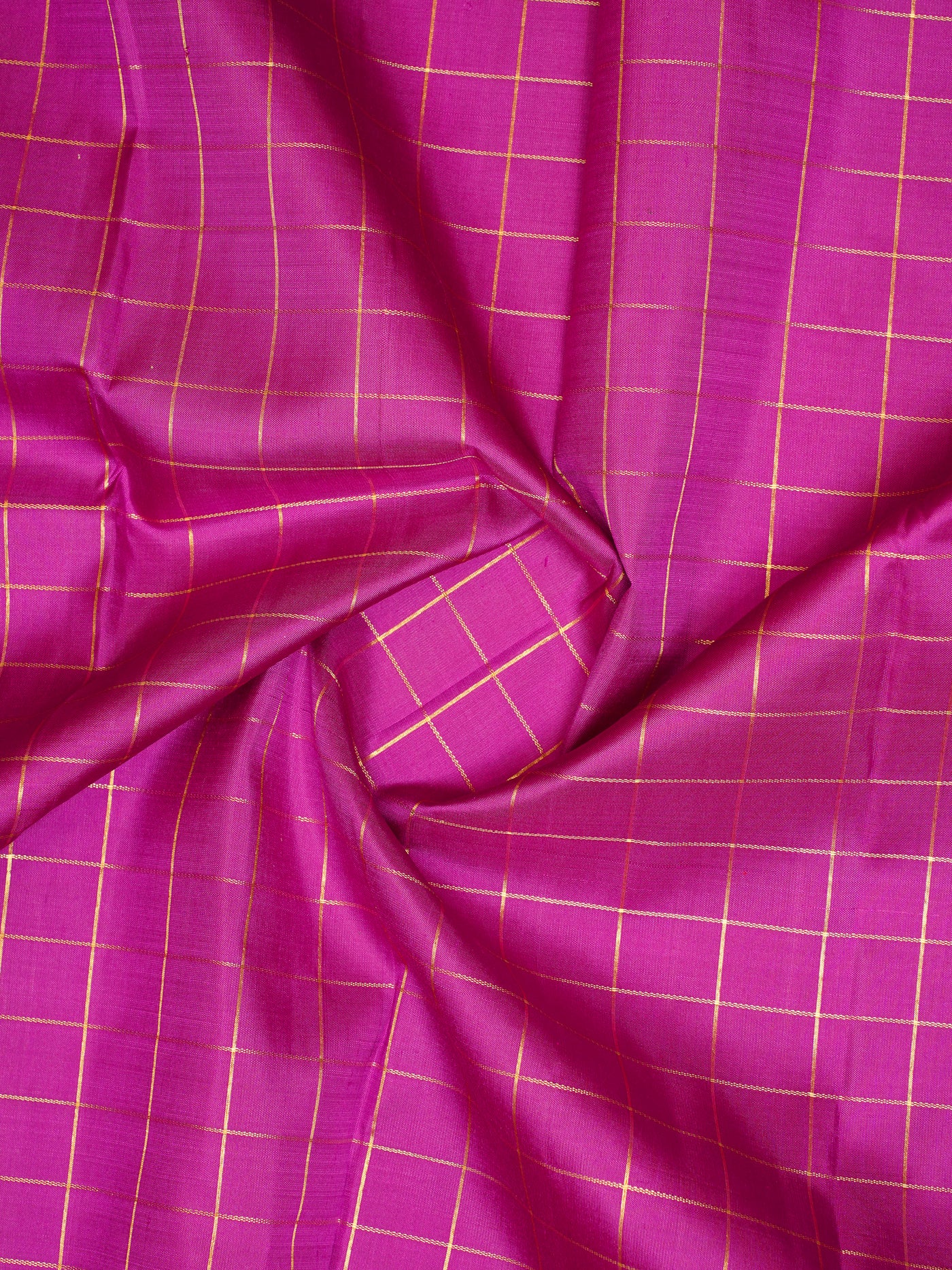 Purple and Red Pure Zari Kanchipuram Silk Saree