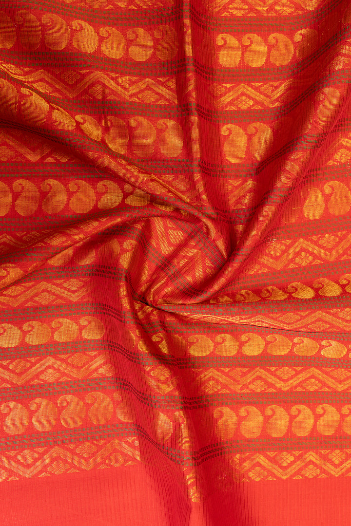 MS blue checks pure silk cotton saree