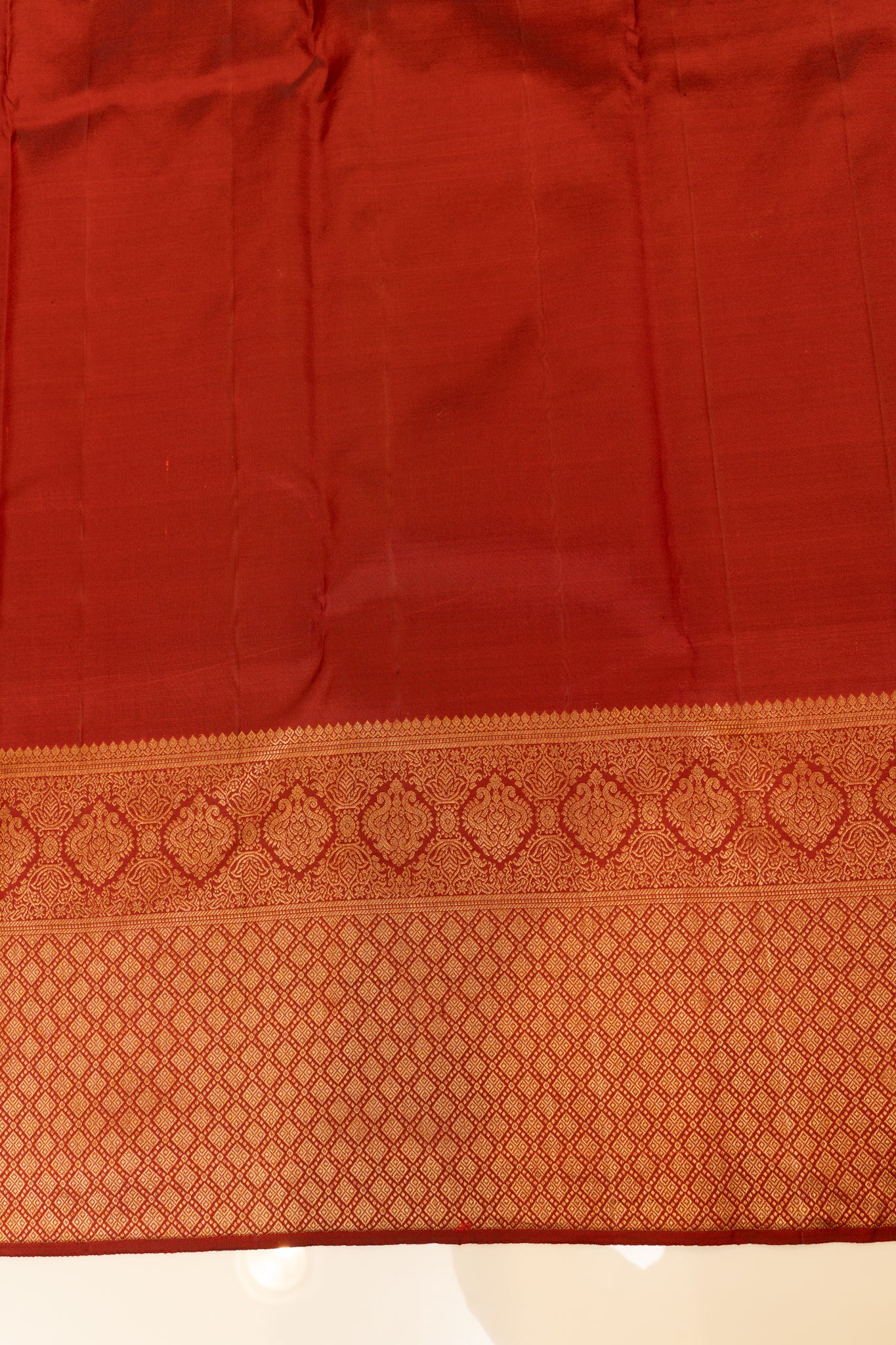 Maroon brocade pure Kanchipuram silk saree