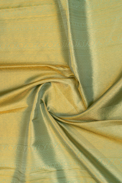 Sea green brocade pure Kanchipuram silk saree