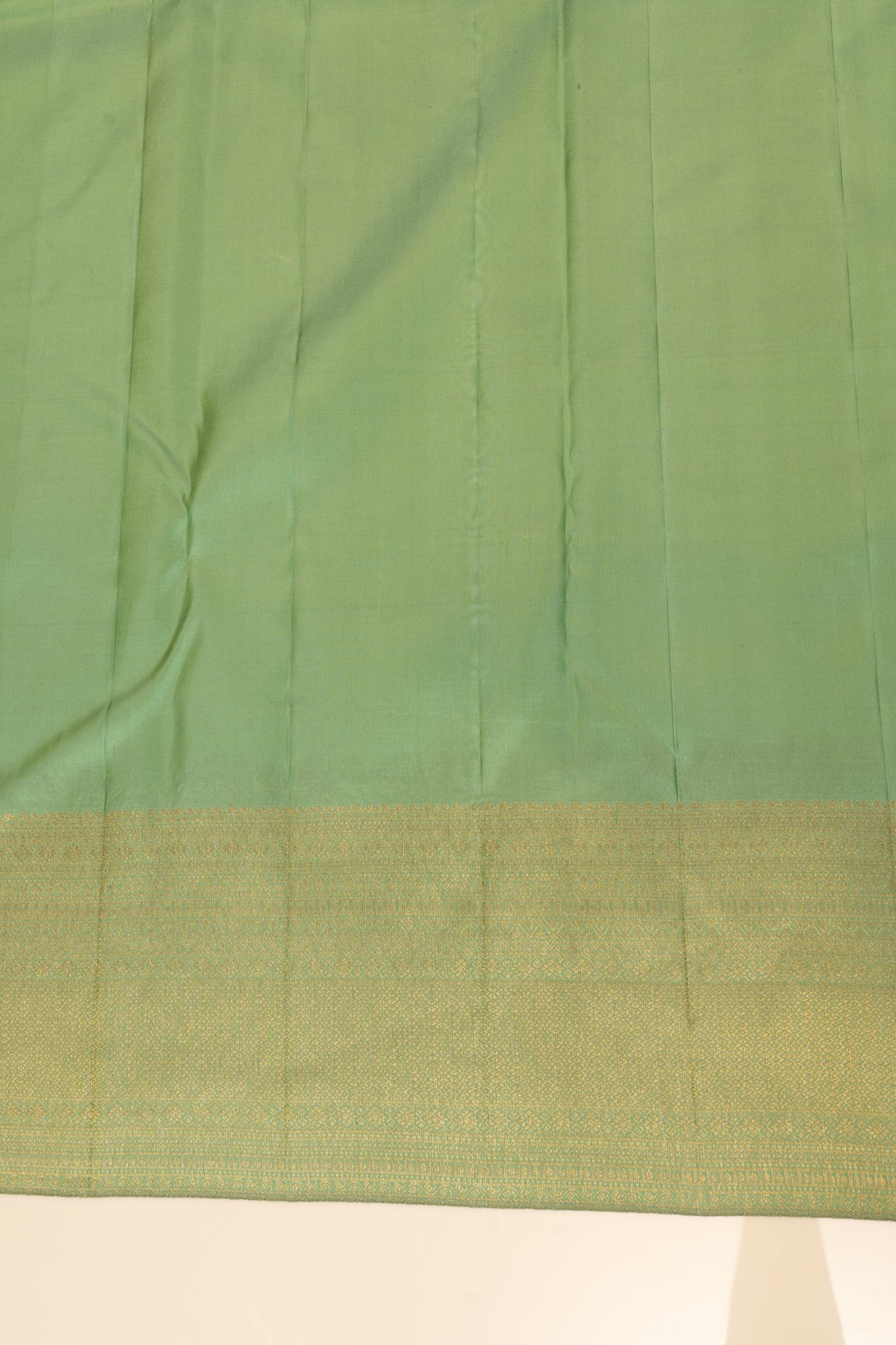 Sea green brocade pure Kanchipuram silk saree