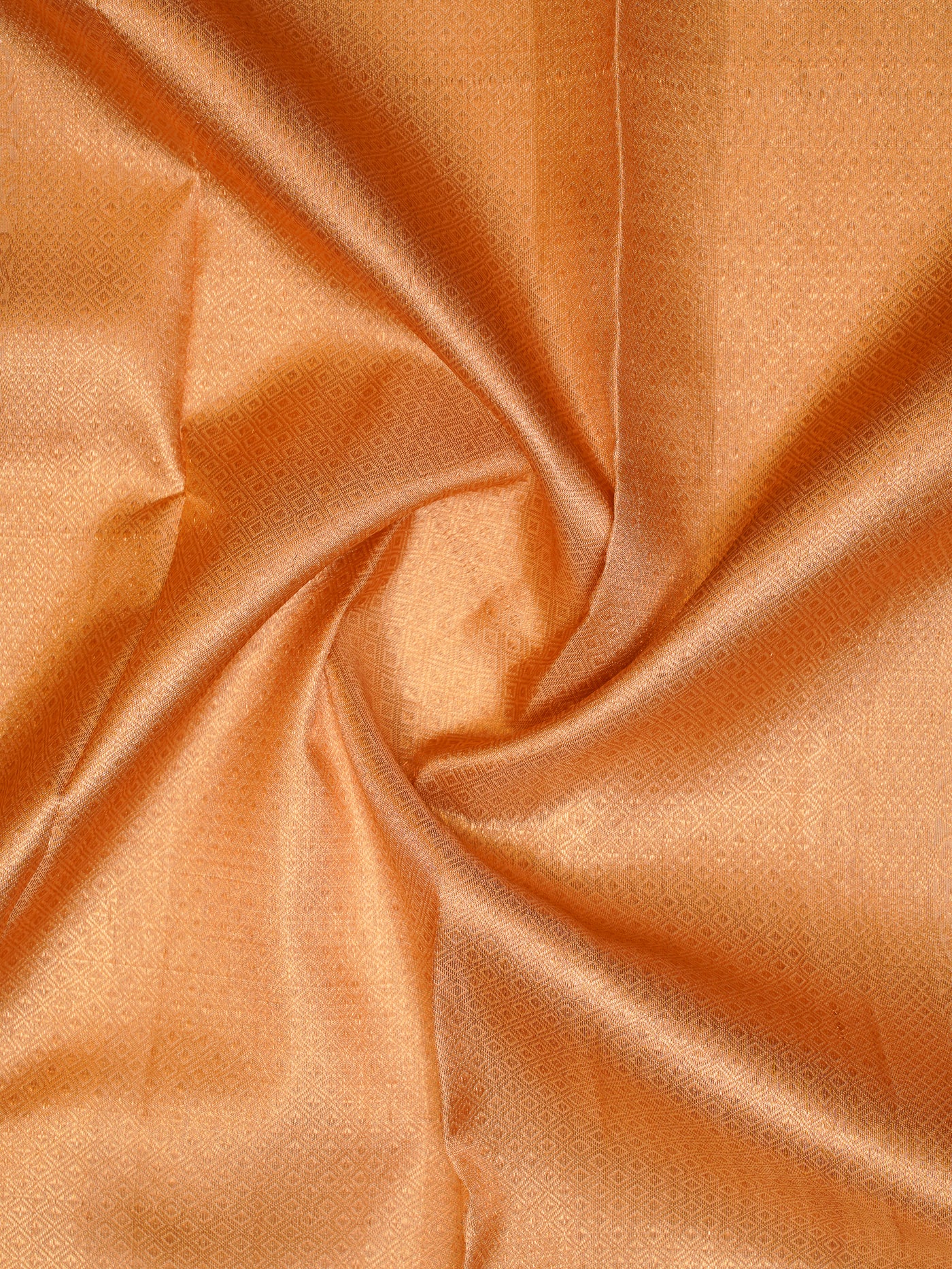 Apricot Peach Pastel Kanchipuram Silk Saree