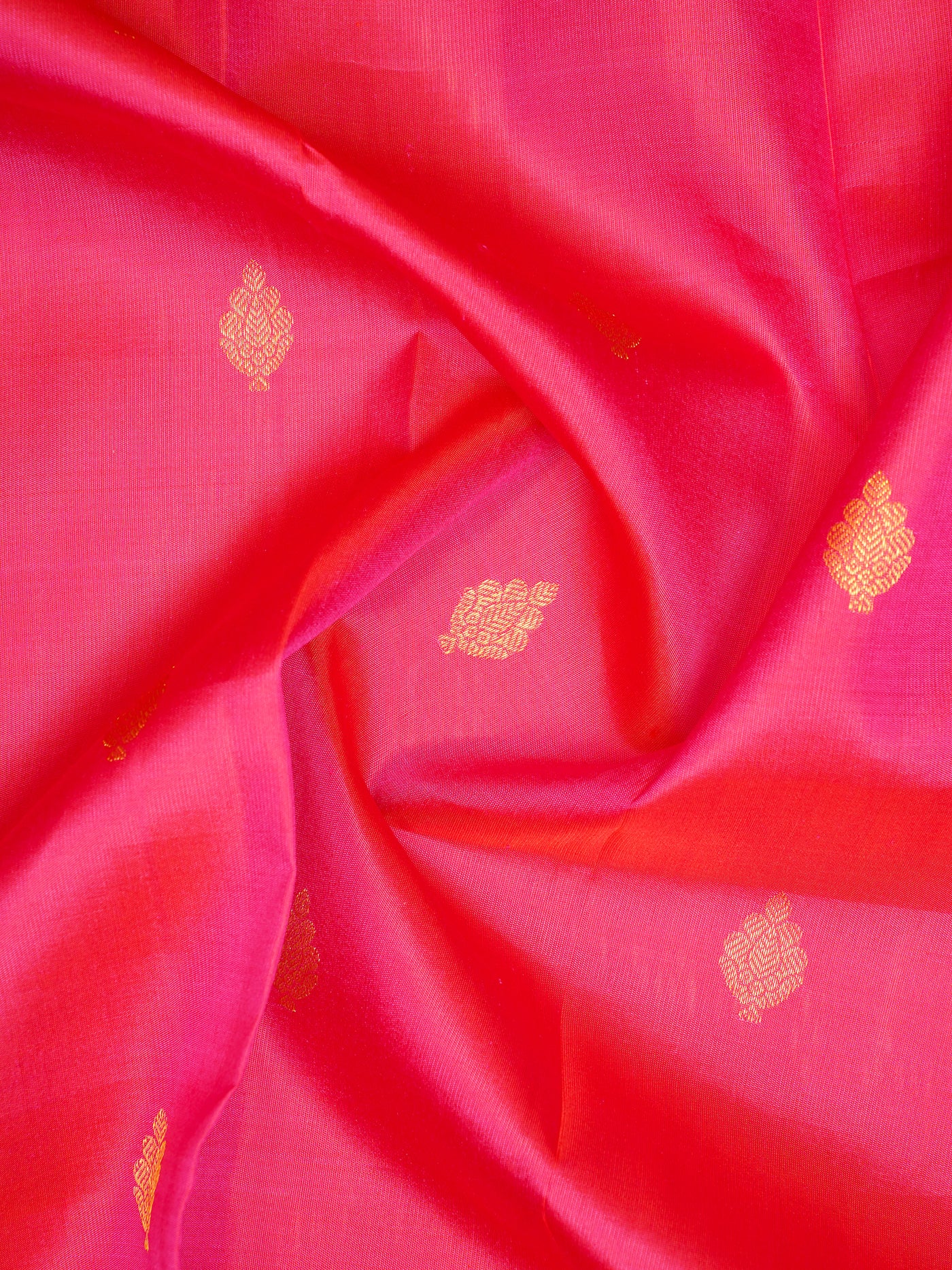 Pink and Blue Korvai Pure Kanchipuram Silk Saree