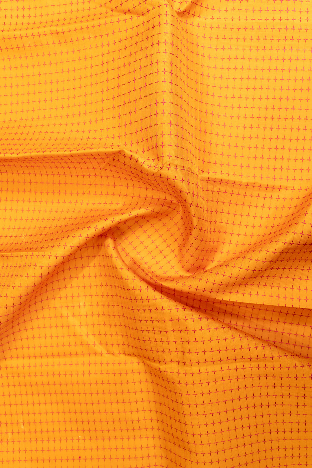Yellow plus butta pure zari Kanchipuram Silk saree