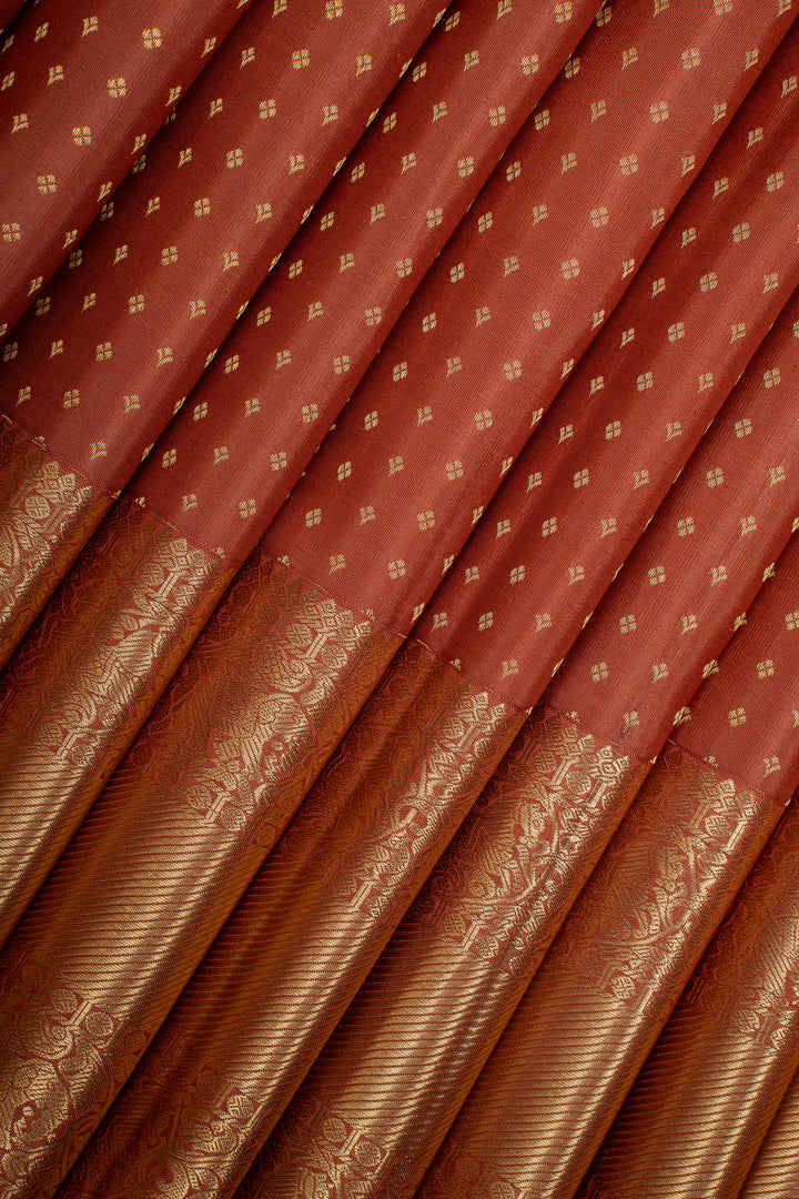 Maroon Traditional Pure Kanchipuram Silk Saree