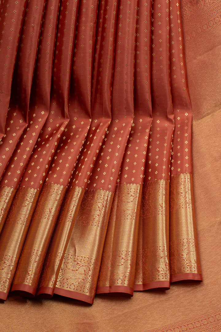Maroon Traditional Pure Kanchipuram Silk Saree
