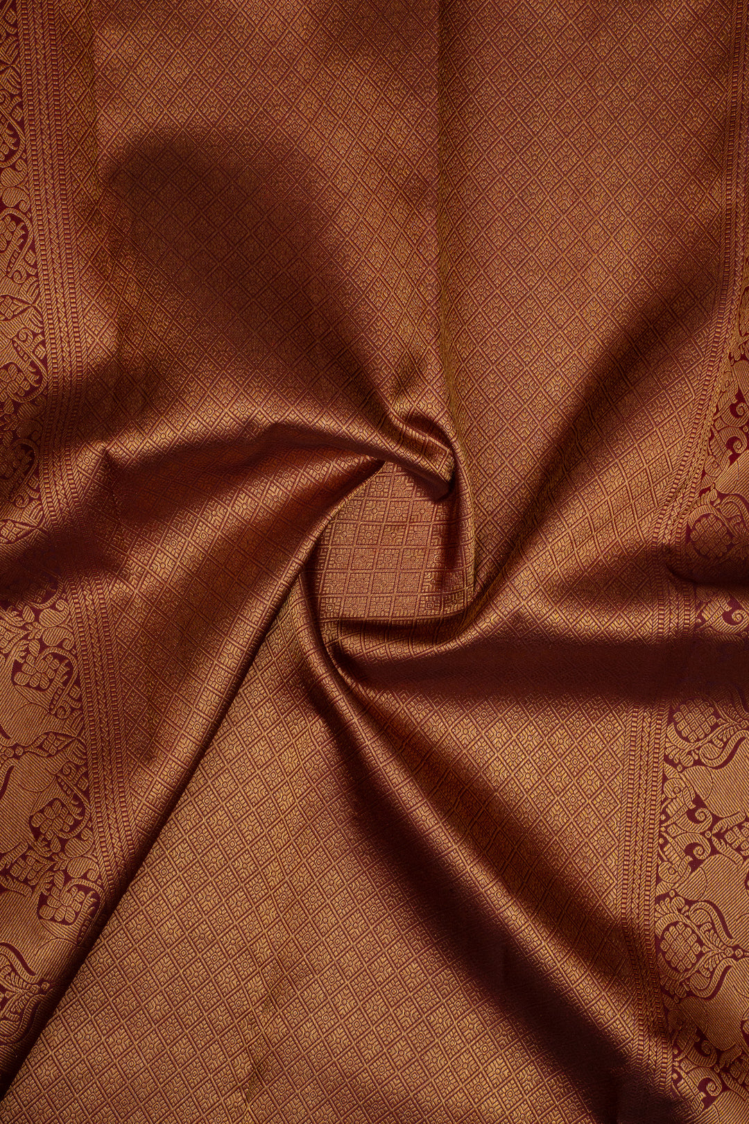 Gold Brocade Pure Kanchipuram Silk Saree
