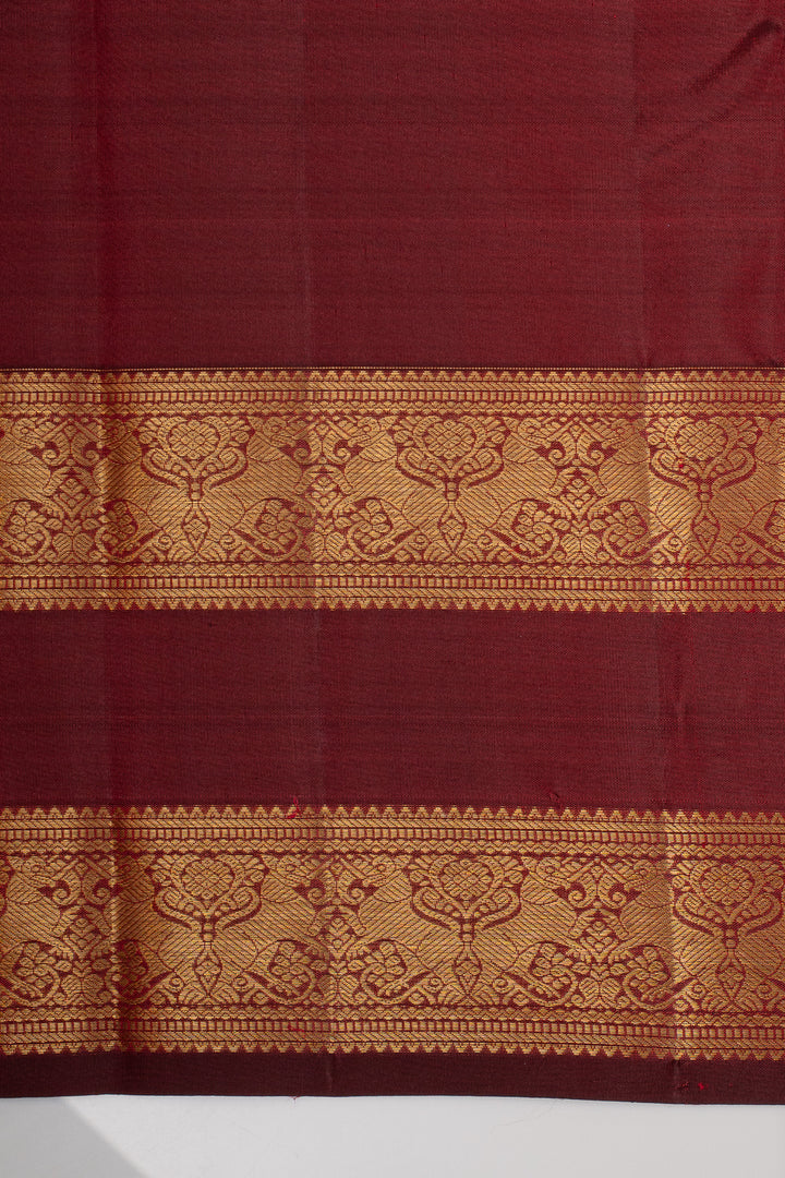 Gold Brocade Pure Kanchipuram Silk Saree