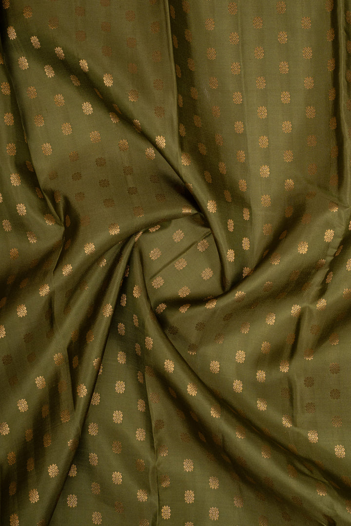 Mehandi green traditional pure kanchipuram silk saree