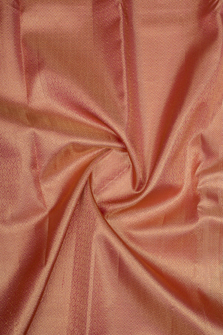 Pink and Purple Tissue Brocade Pure Kanchipuram Silk Saree