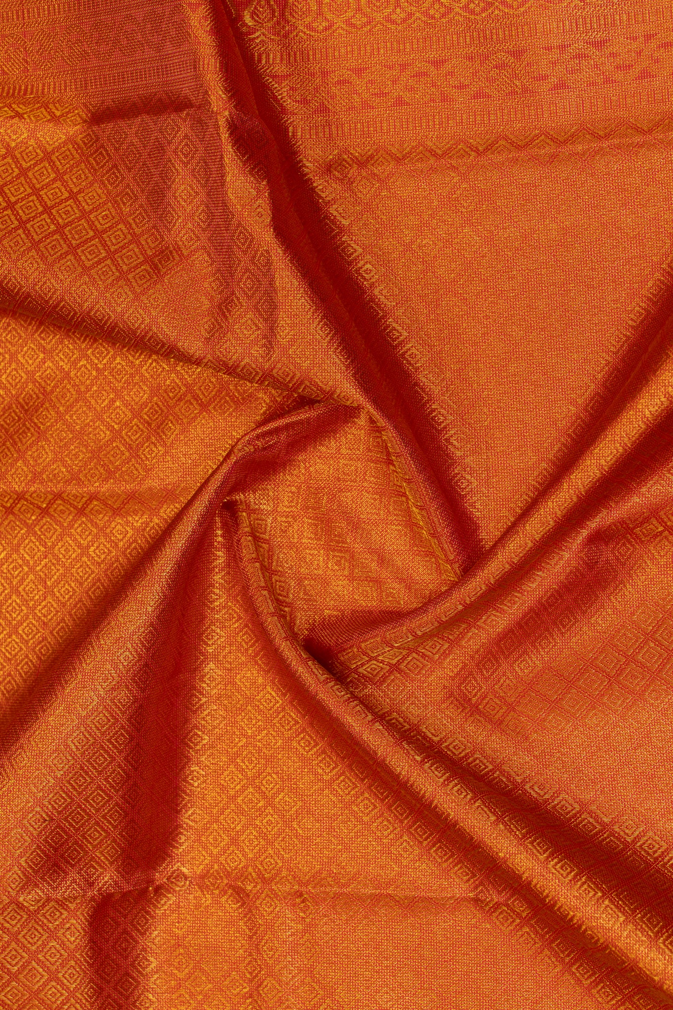 Red vairaoosi pure Kanchipuram silk saree