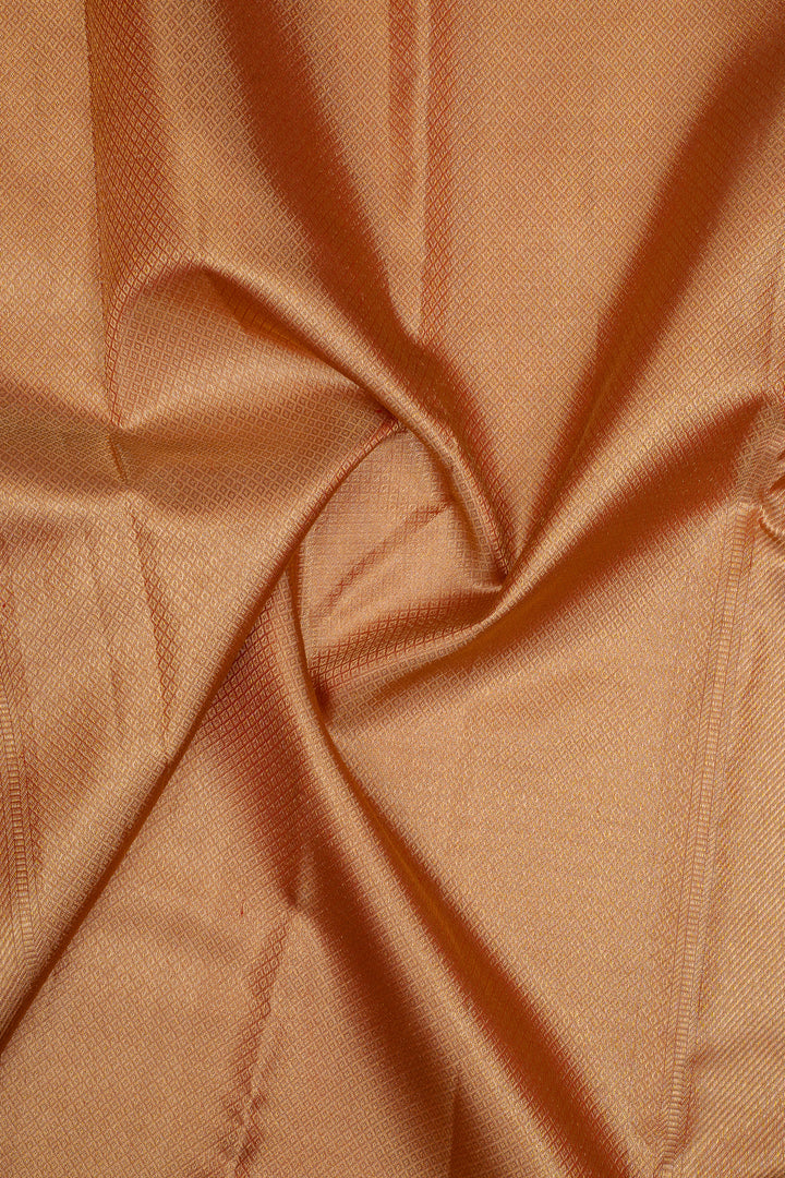 Gold and Maroon Brocade Pure Kanchipuram Silk Saree