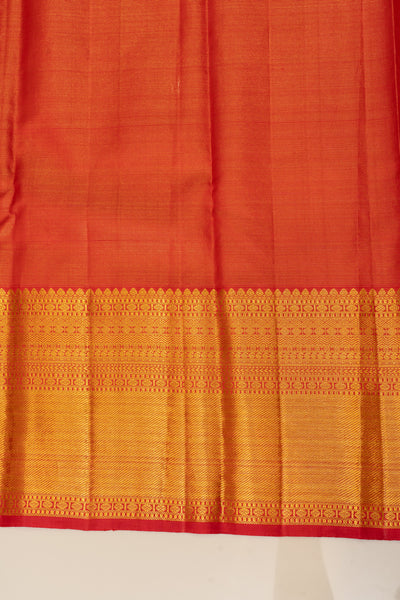 Red vairaoosi pure Kanchipuram silk saree