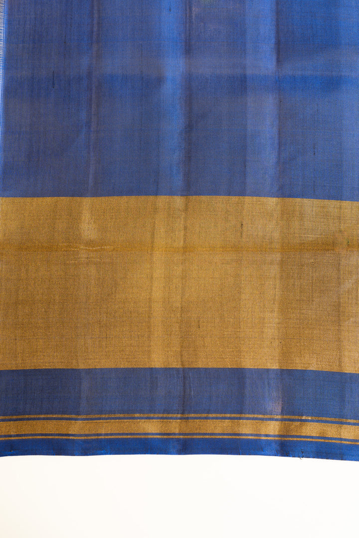 Blue pure ikat patan patola silk saree