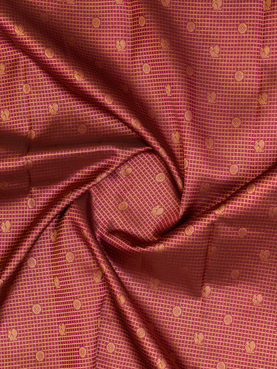 Mulberry purple brocade pure Kanchipuram silk saree